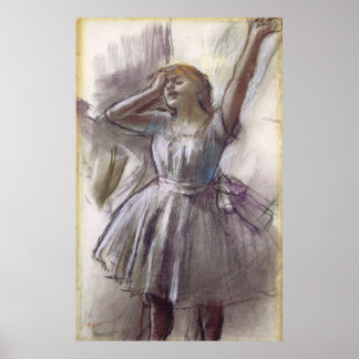 Affiche Edgar Degas Dancer Étirement