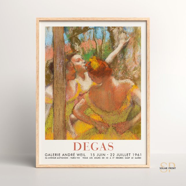 Affiche Edgar Degas Dancers Artwork Ballet Mouvement Elega (Créateur téléchargé)