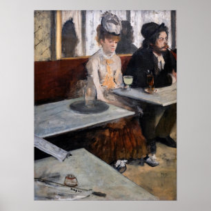 Affiche Edgar Degas - Dans un café / L'Absinthe