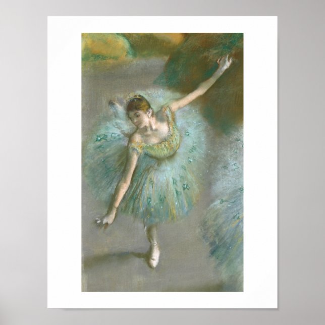 Affiche Edgar Degas | Danseur en vert (Devant)