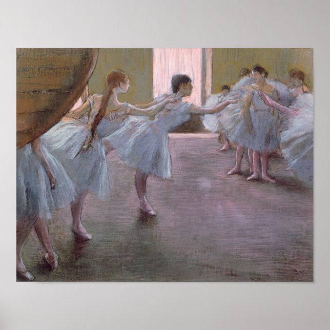 Affiche Edgar Degas | Danseurs à la répétition, 1875-1877 (Devant)