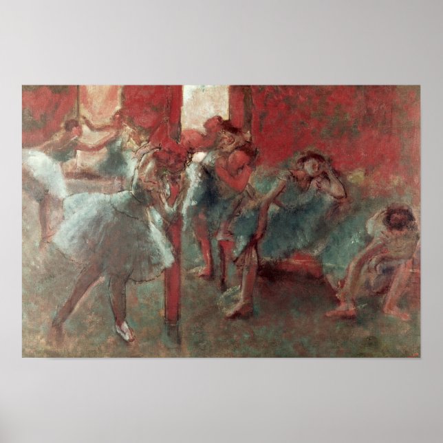 Affiche Edgar Degas | Danseurs à la répétition, 1895-98 (Devant)