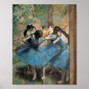 Affiche Edgar Degas - Danseurs En Bleu