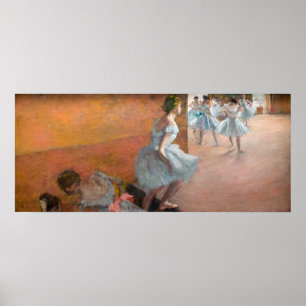 Affiche Edgar Degas - Danseurs Escalade d'un escalier