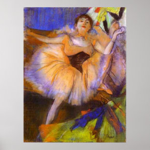 Affiche Edgar Degas - Danseuse assises 1879-1880 Buste Fem