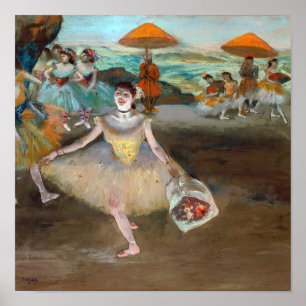 Affiche Edgar Degas - Danseuse au bouquet, saluant sur la
