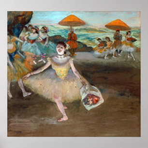 Affiche Edgar Degas - Danseuse avec Bouquet, Bwing on Stag