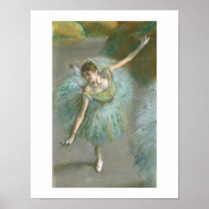 Affiche Edgar Degas  Danseuse en vert