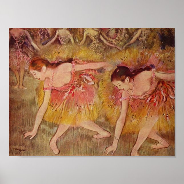 Affiche Edgar Degas Danseuses s'inclinant (Devant)