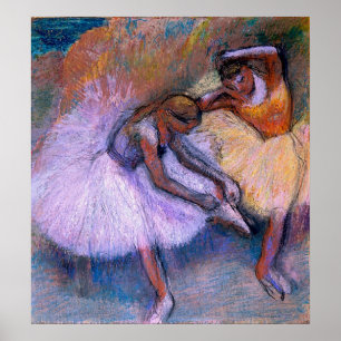 Affiche Edgar Degas - Deux Danseurs 1898 Ballet Pastel dan