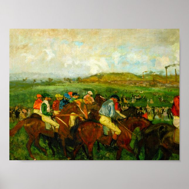 Affiche Edgar Degas Équitation (Devant)