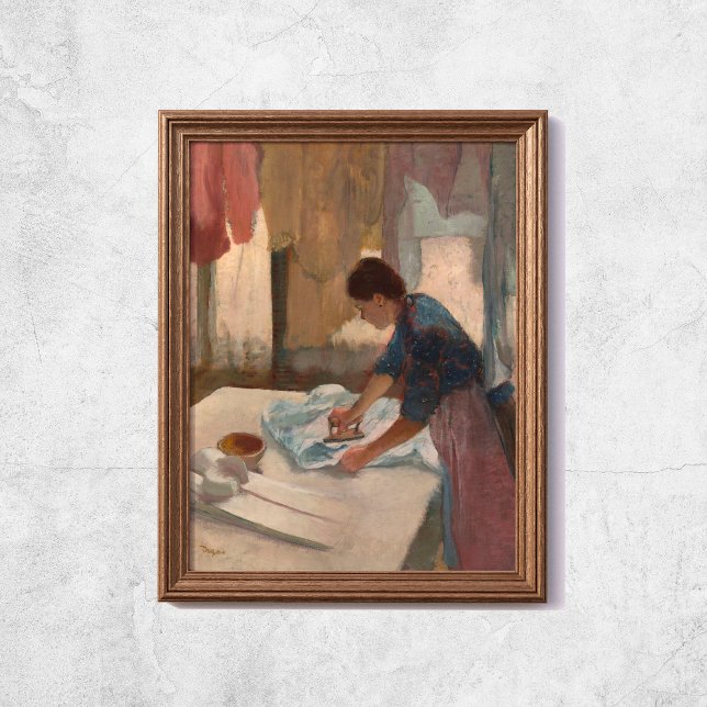 Affiche Edgar Degas Femme Lave-linge à repasser Salle Art (Edgar Degas Woman Ironing Laundry Room Art Poster
)