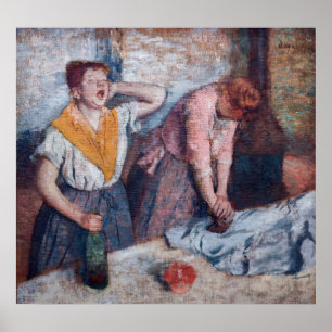 Affiche Edgar Degas - Femmes en repassage