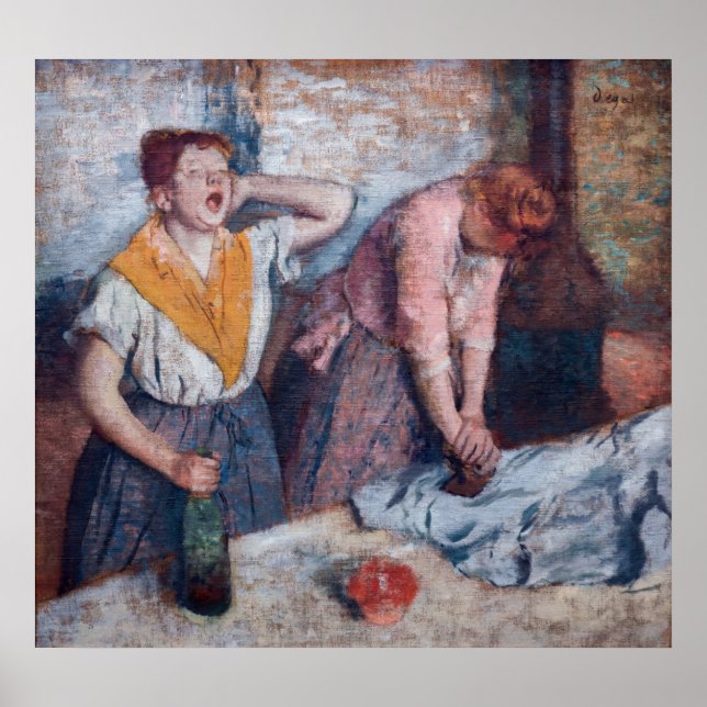 Affiche Edgar Degas - Femmes en repassage (Devant)