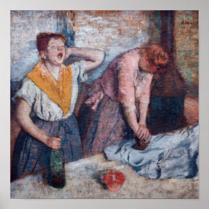 Affiche Edgar Degas - Femmes repassant