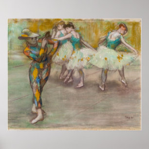 Affiche Edgar Degas - Harlequin Dance