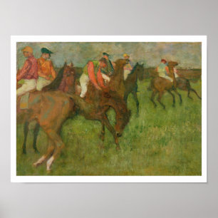 Affiche Edgar Degas   Jockeys, 1886-90