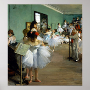 Affiche Edgar Degas La Classe Danse