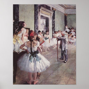 Affiche Edgar Degas La Classe Danse
