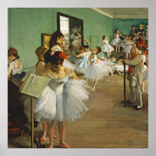 Affiche Edgar Degas La Classe Danse Ballerina Peinture