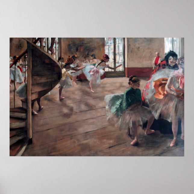 Affiche Edgar Degas - La répétition (Devant)