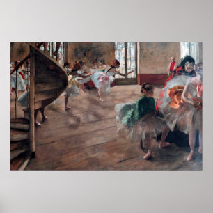 Affiche Edgar Degas - La répétition