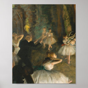Affiche Edgar Degas La Répétition Du Ballet Sur La Scène