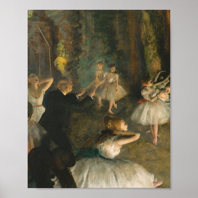 Affiche Edgar Degas La Répétition Du Ballet Sur La Scène (Devant)