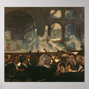 Affiche Edgar Degas   La scène du ballet, opéra de Meyerbe