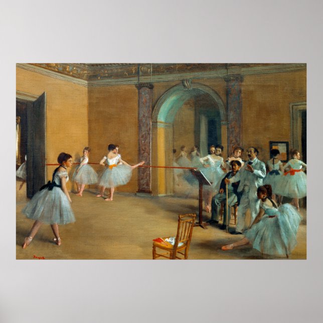 Affiche Edgar Degas Le Foyer de la Danse à l'Opéra (Devant)