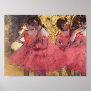 Affiche Edgar Degas Les Danseuses Roses