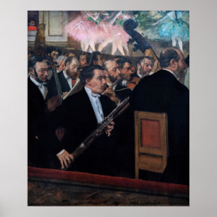 Affiche Edgar Degas - Orchestre à l'Opéra