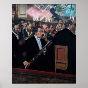 Affiche Edgar Degas - Orchestre à l'Opéra