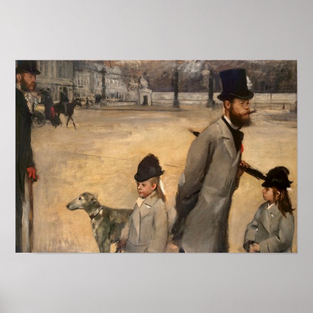 Affiche Edgar Degas | Place de la Concorde, 1875 (Devant)