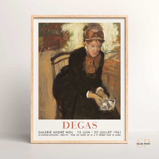 Affiche Edgar Degas Portrait de Mary Cassatt Art Elegance (Créateur téléchargé)