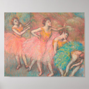 Affiche Edgar Degas Quatre Danseurs