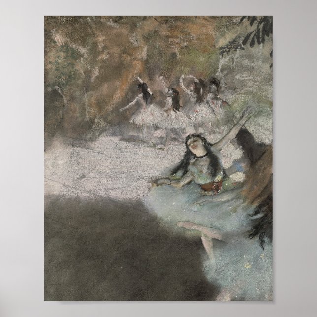 Affiche Edgar Degas, Sur scène, 1876-1877 (Devant)