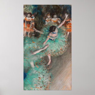 Affiche Edgar Degas - Swaying Dancer / Danseuse en vert