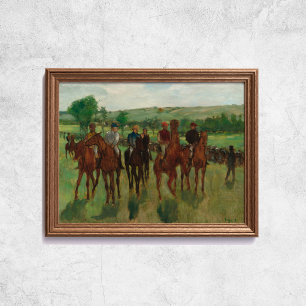 Affiche Edgar Degas The Riders Horses Art