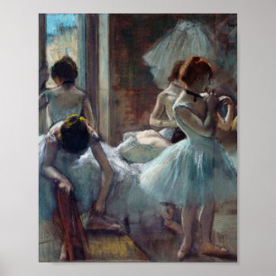 Affiche Edgar Degas - Un groupe de danseurs