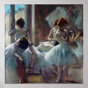 Affiche Edgar Degas - Un groupe de danseurs