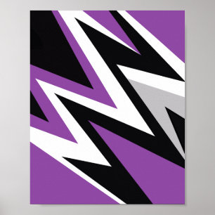Affiche Edgy Zigzag Energy