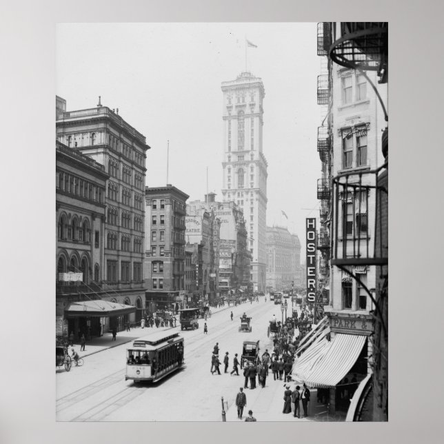 Affiche Édifice Broadway & Times (Carré Une Fois) (Devant)