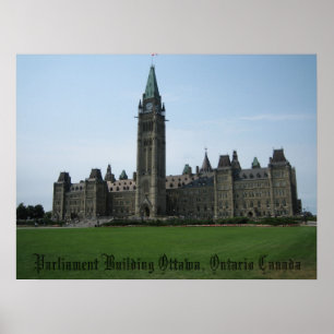 Affiche Édifice du Parlement Ottawa (Ontario) Canada