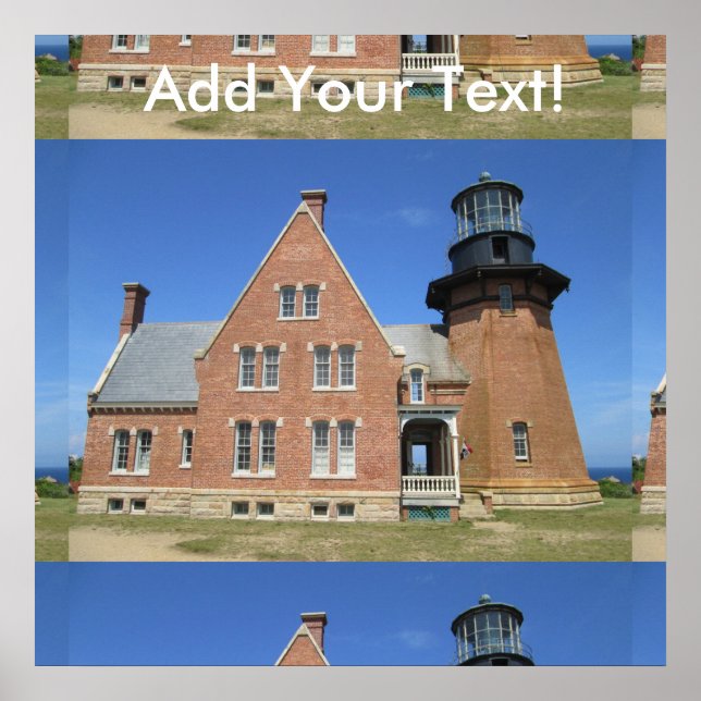 Affiche Édifice du phare du Sud-Est, île Block (Devant)