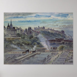 Affiche Édimbourg à proximité de la chapelle Saint-Antoine