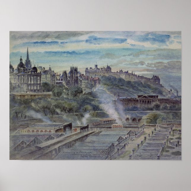 Affiche Édimbourg à proximité de la chapelle Saint-Antoine (Devant)