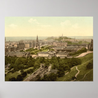 Affiche Édimbourg du château, Écosse