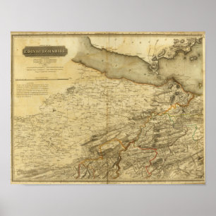Affiche Edimbourg du nord Shire