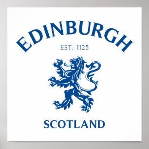 Affiche EDIMBOURG Écosse